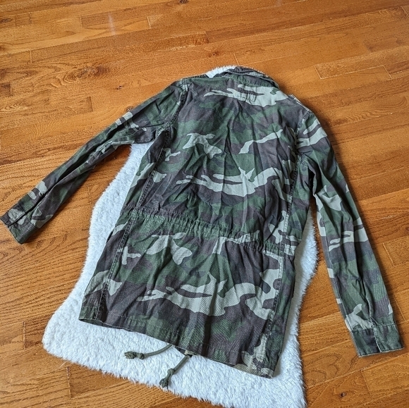 Urban OUTFITTERS ecoté camo camouflage army fatigue jacket small - Picture 8 of 16